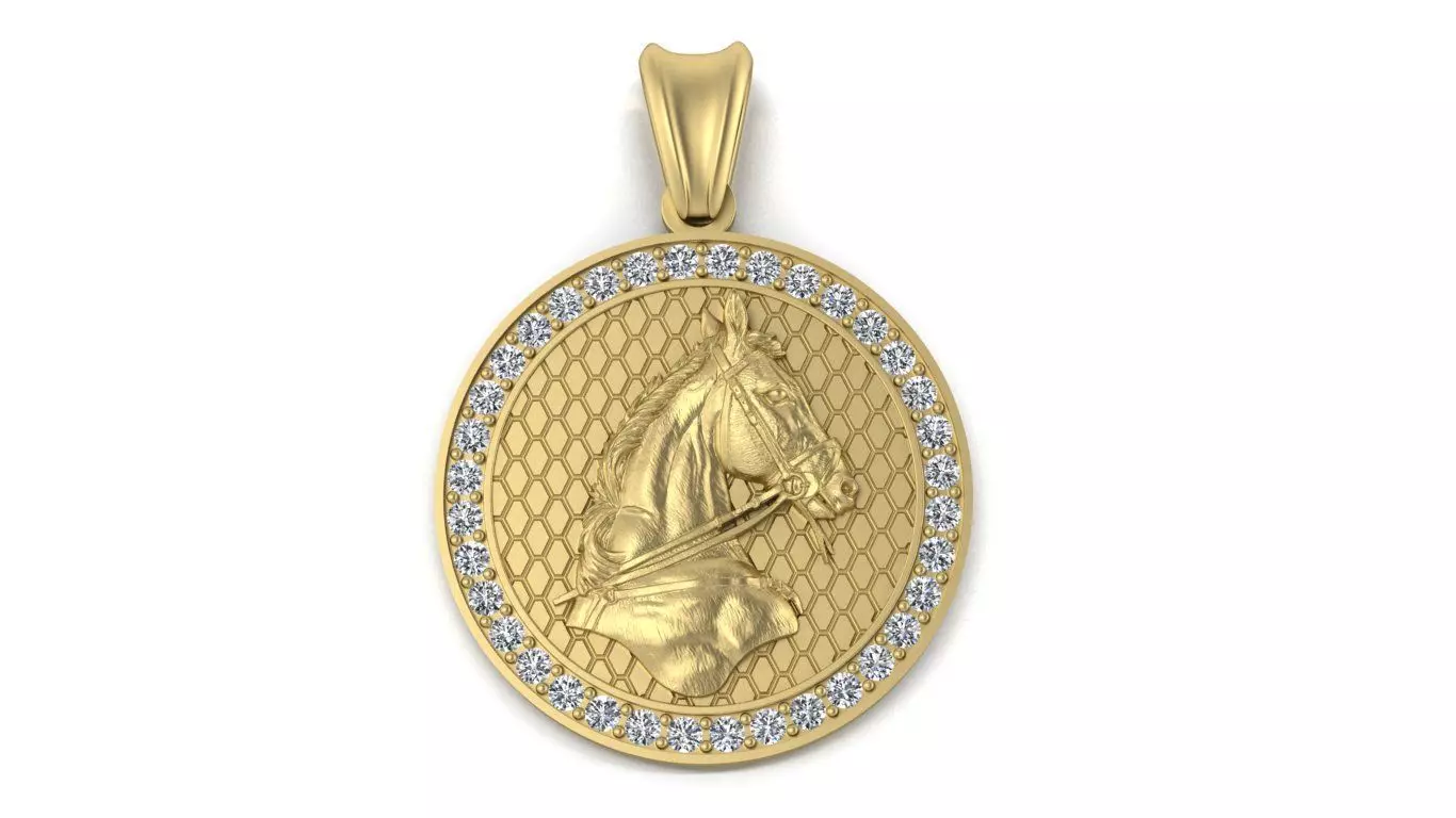 HORSE MEDALLA  3D print model_0