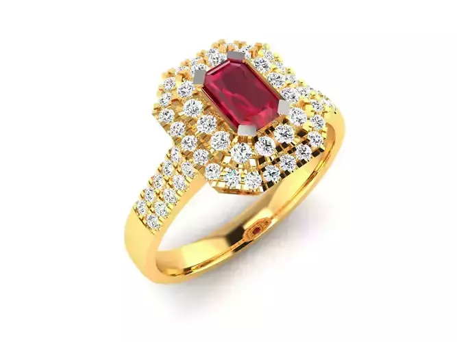 ring-8857 ruby and diamond ring