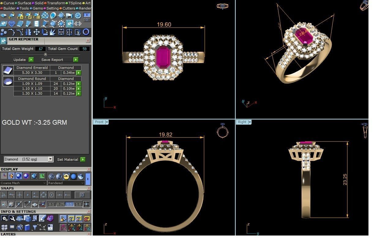 ring-8857 ruby and diamond ring 3D print model_8
