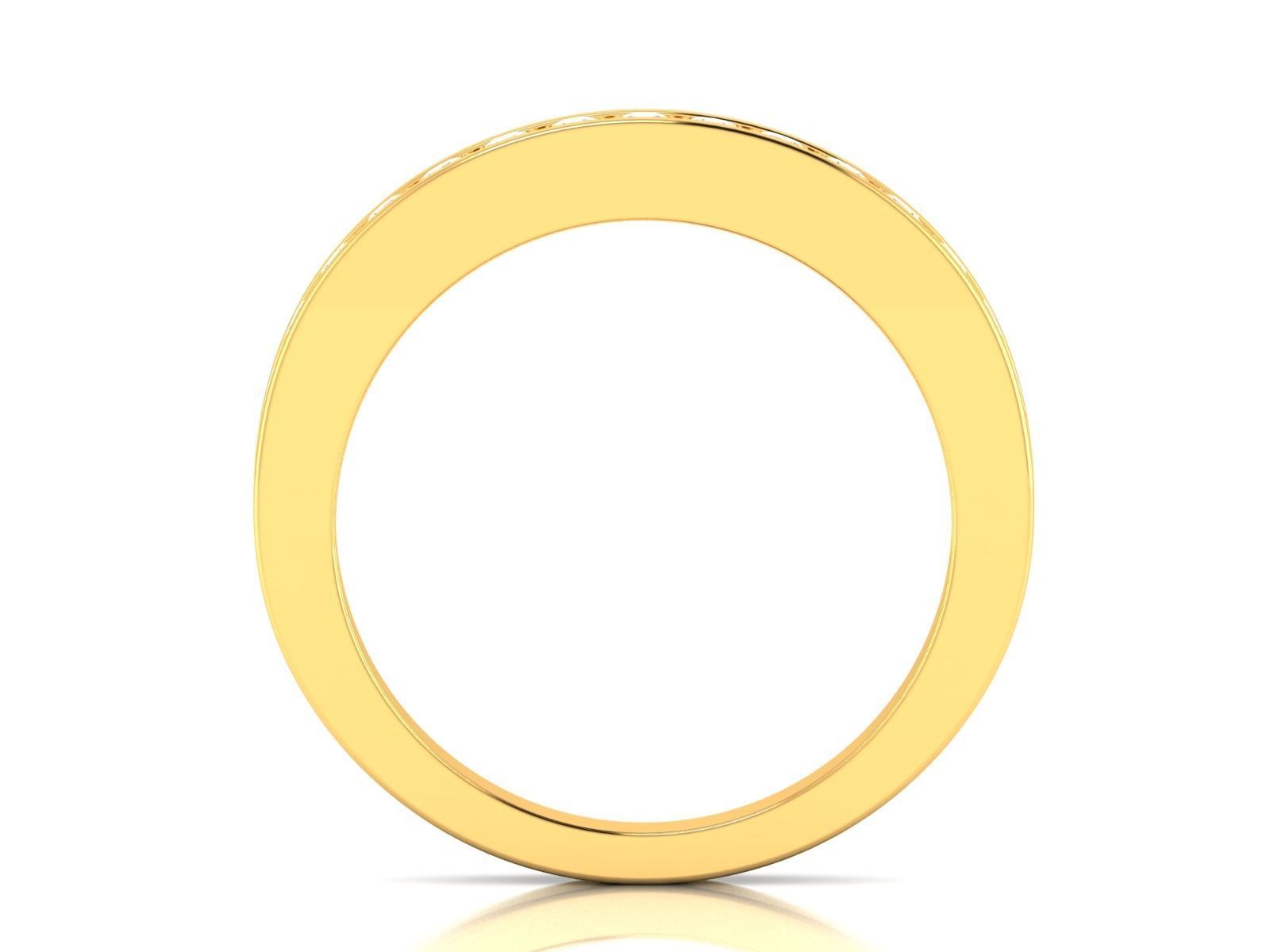 ring-8821 gold diamond eternity ring 3D print model_2