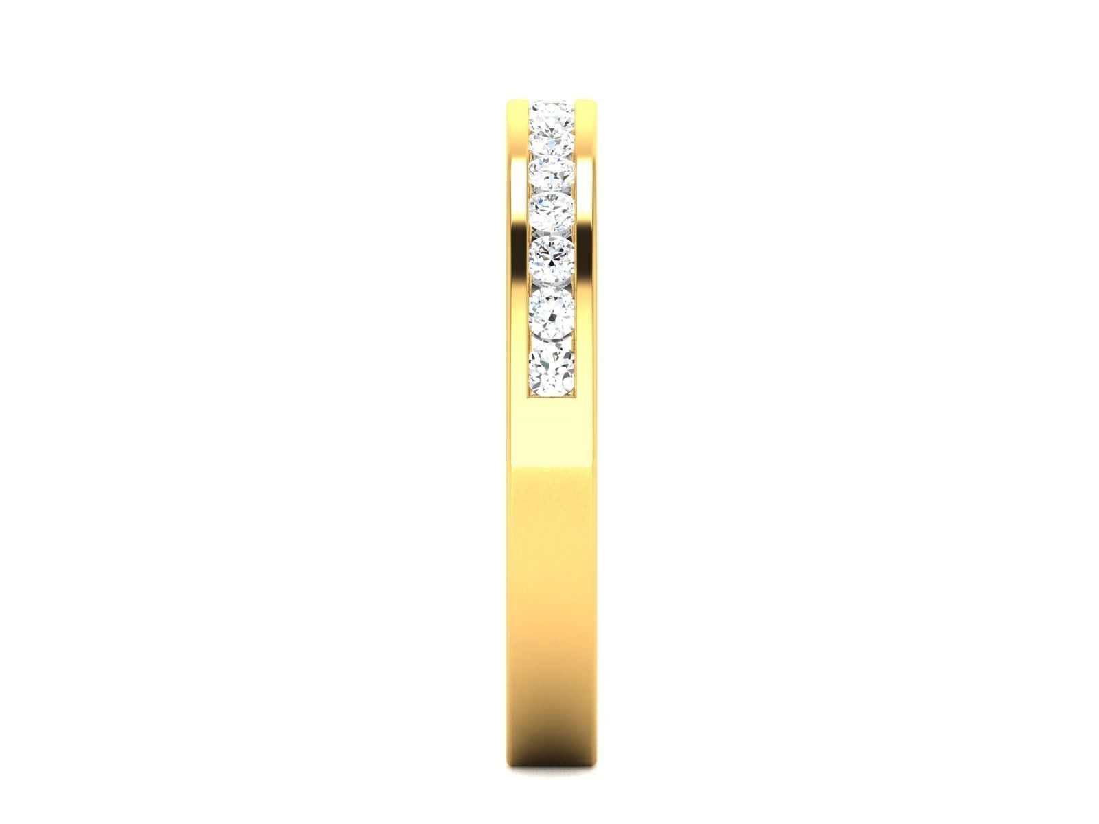 ring-8821 gold diamond eternity ring 3D print model_7