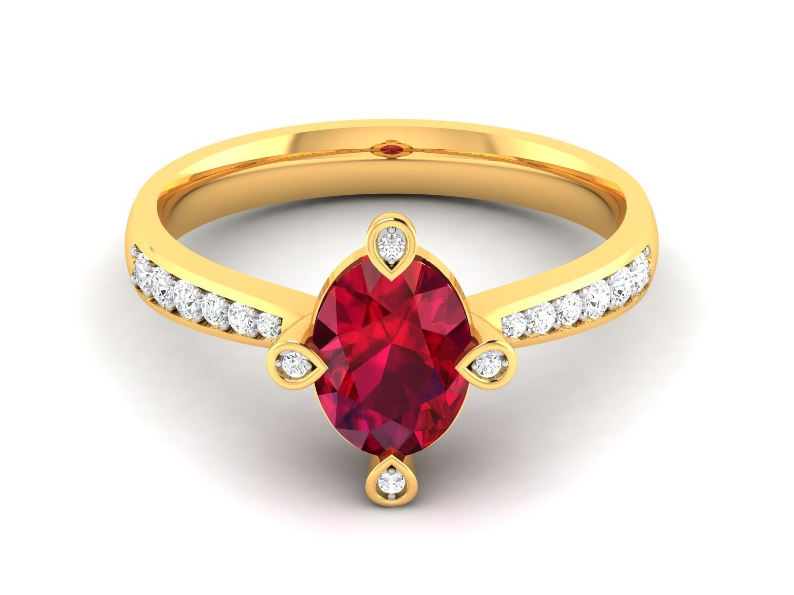 ring-8524 ruby and diamond ring gold 3D print model_9