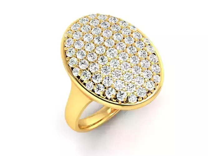 ring-8230 oval diamond ring gold