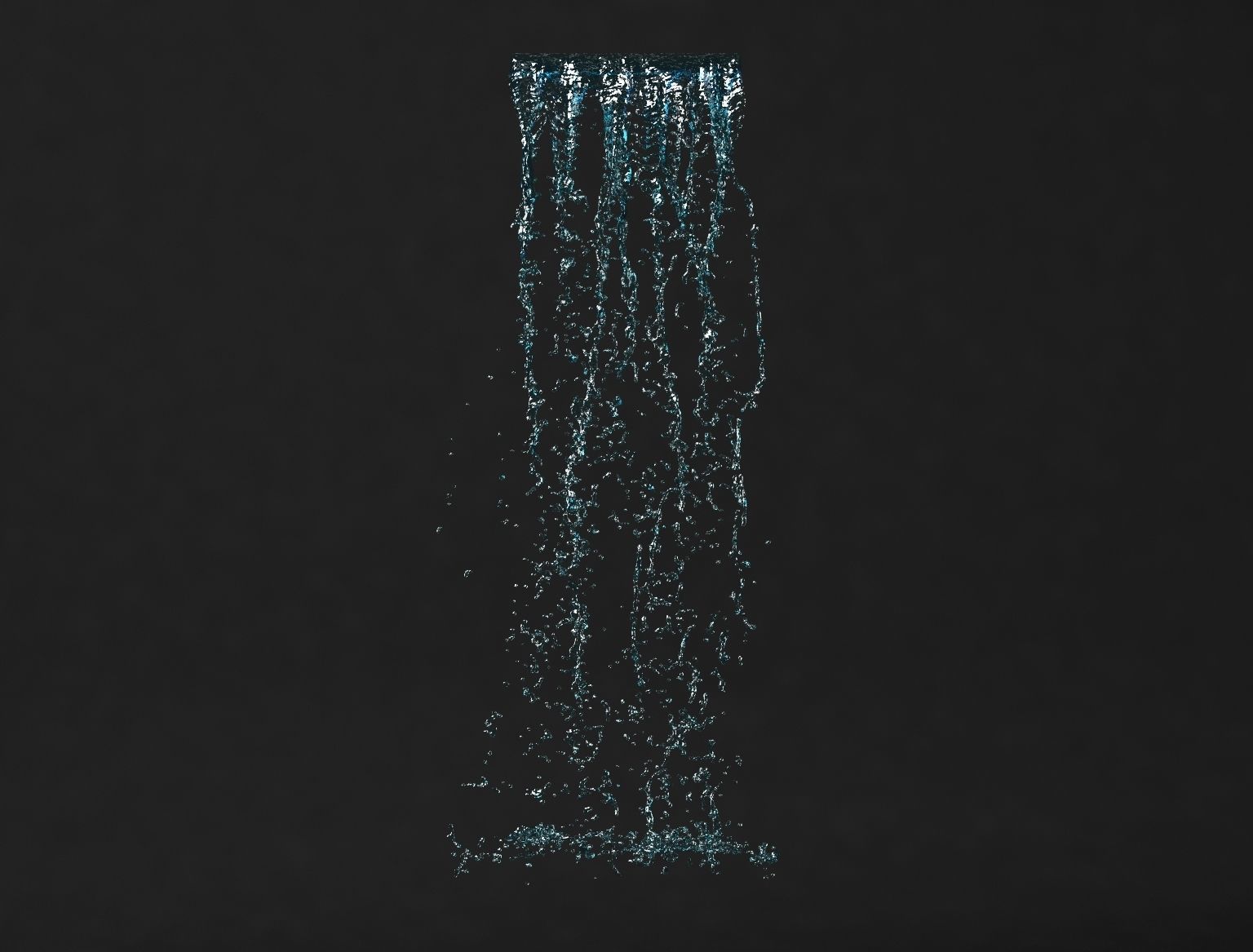 Fountain potok 10 animated 3D model_3