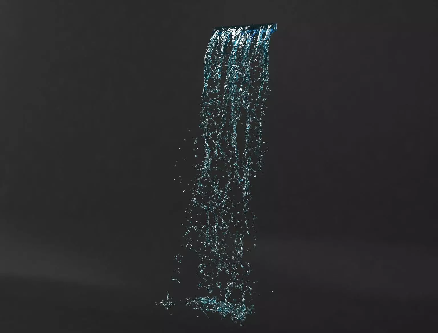 Fountain potok 10 animated 3D model_0