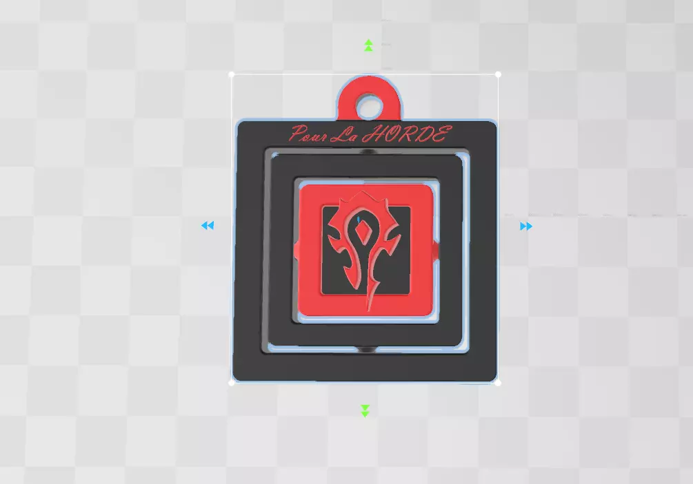 Porte Cle Pour la Horde 3D print model
