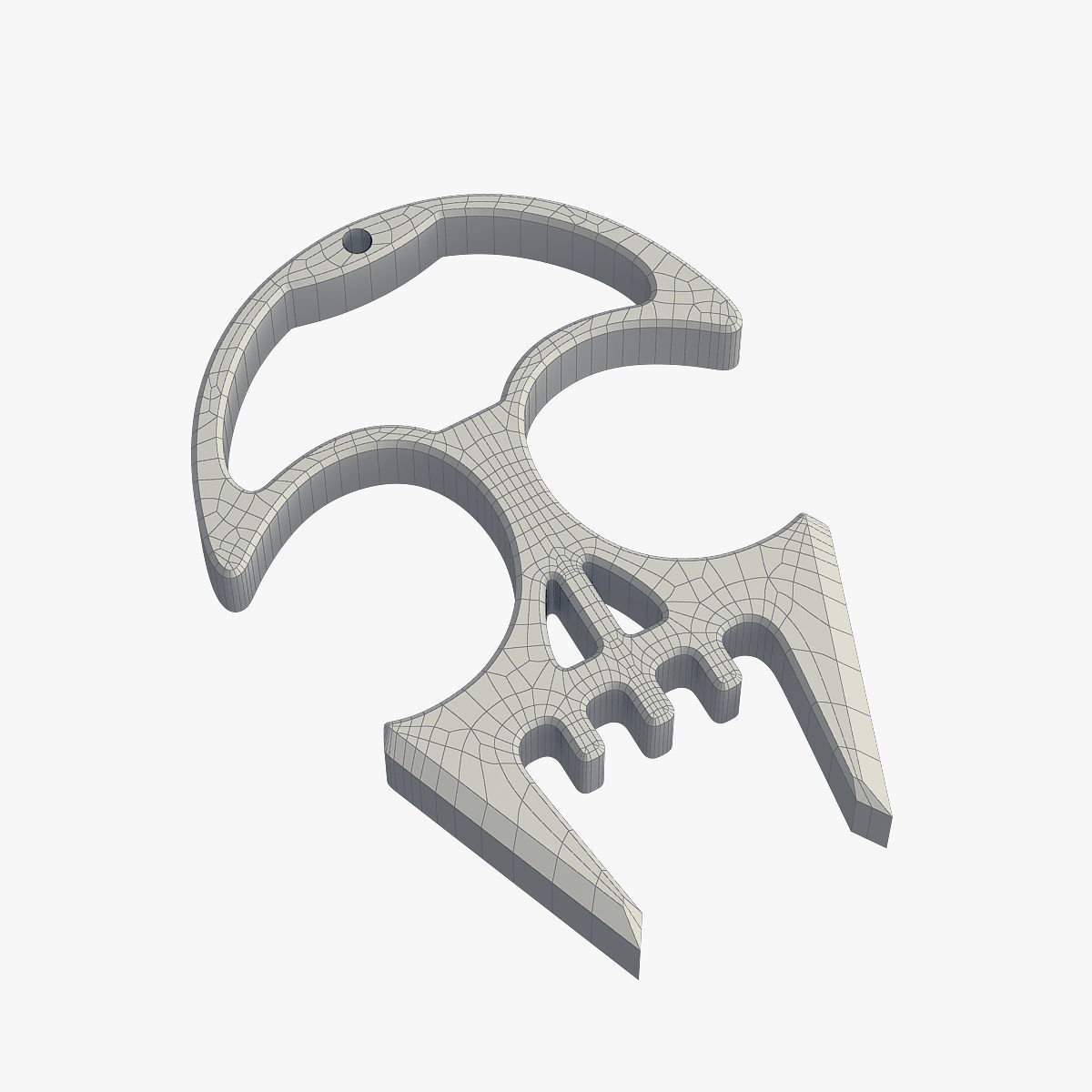 Brass knuckles slayer 3D print model_1