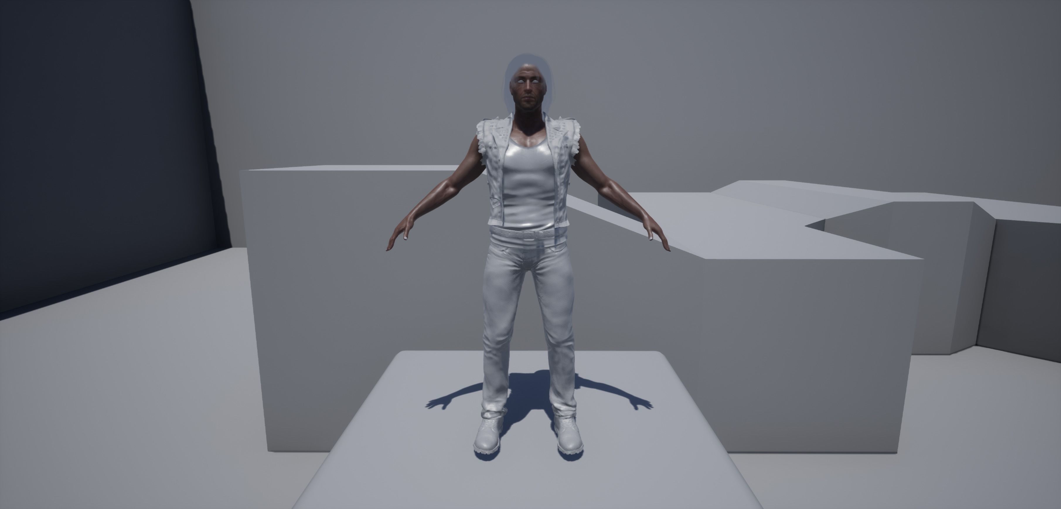 Game Ready Realistic Human Male Man Character Bruce Low-poly 3D model_21