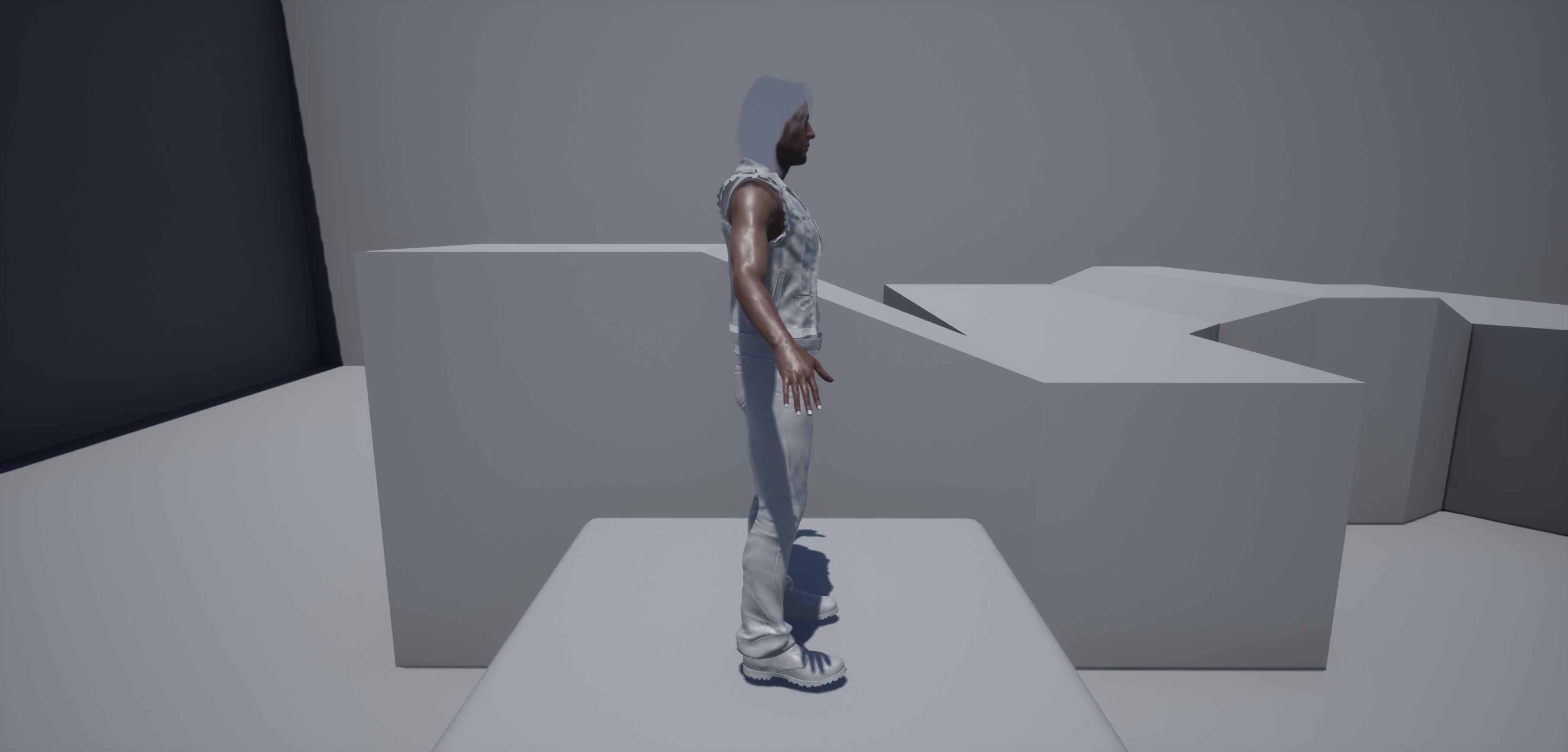 Game Ready Realistic Human Male Man Character Bruce Low-poly 3D model_19