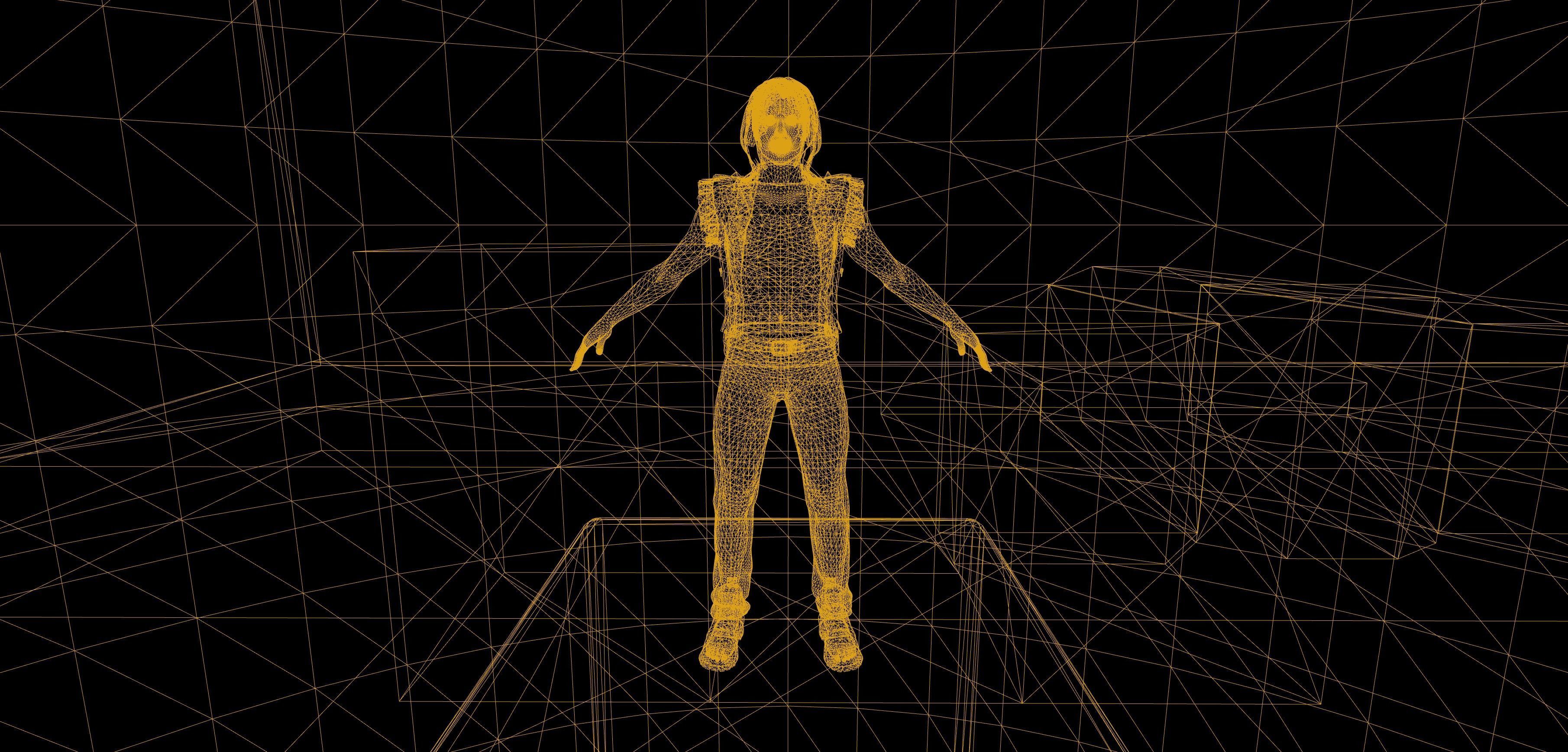 Game Ready Realistic Human Male Man Character Bruce Low-poly 3D model_25