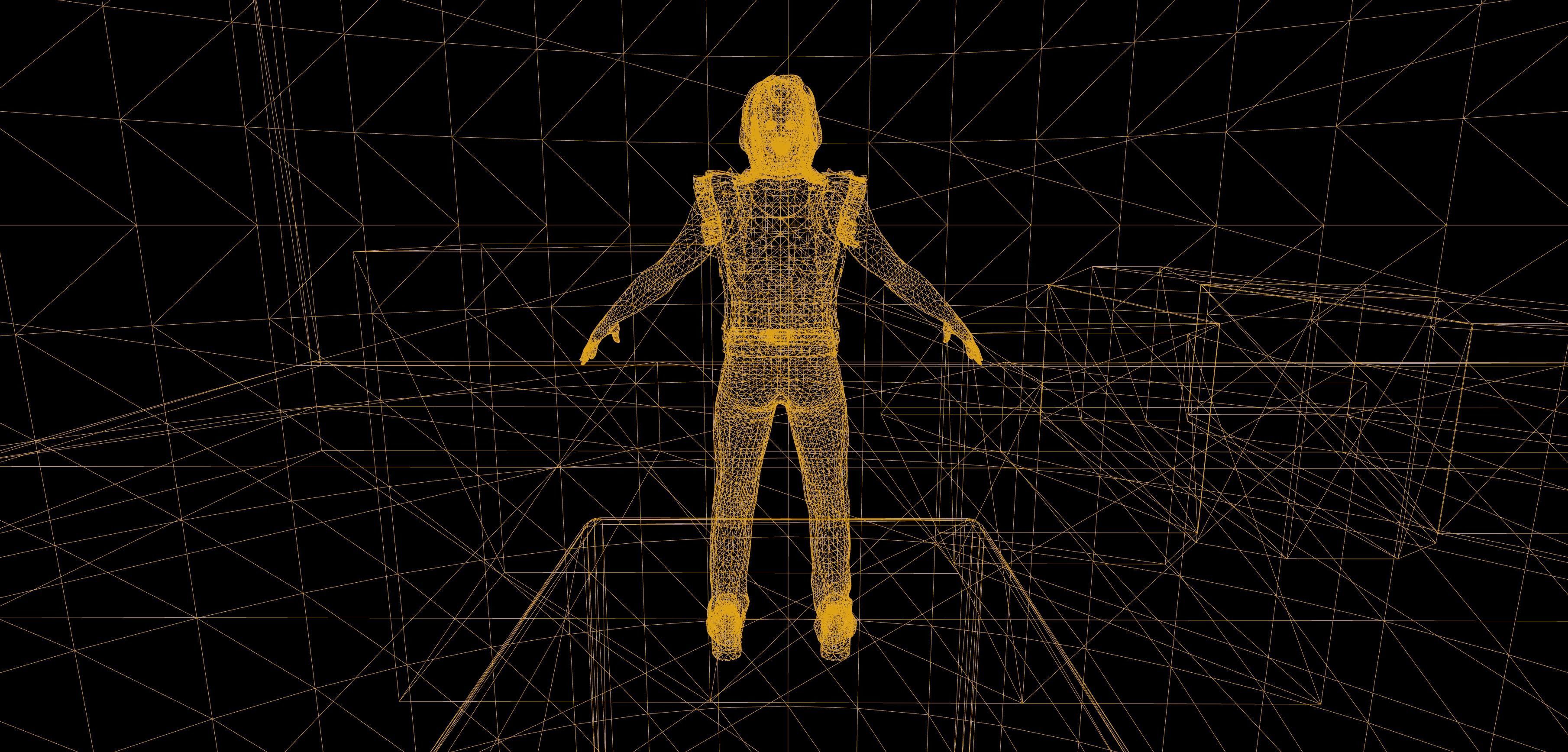 Game Ready Realistic Human Male Man Character Bruce Low-poly 3D model_26