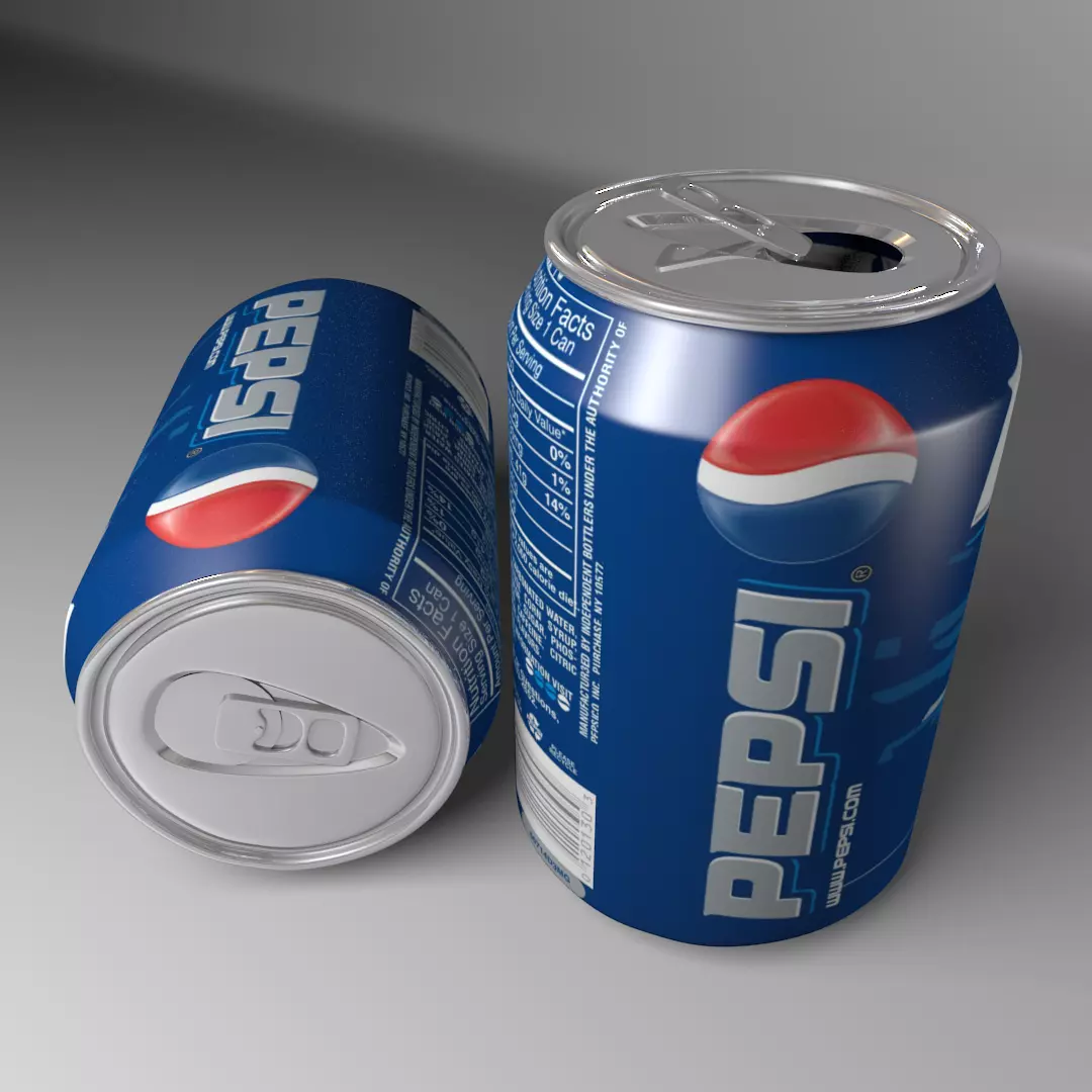 Pepsi Soft Drink Can 3D model_0