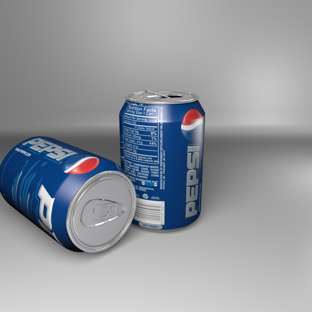 Pepsi Soft Drink Can 3D model_1