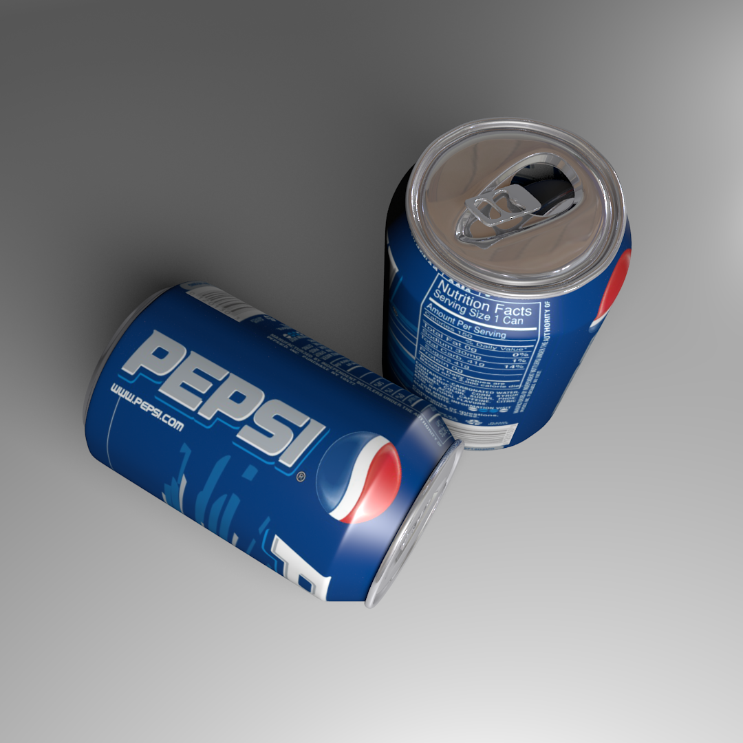Pepsi Soft Drink Can 3D model_2