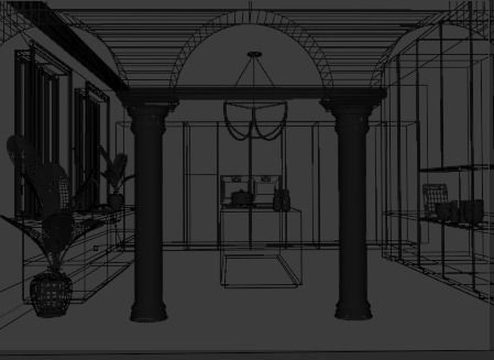 Modern Kitchen interior 3D model_3