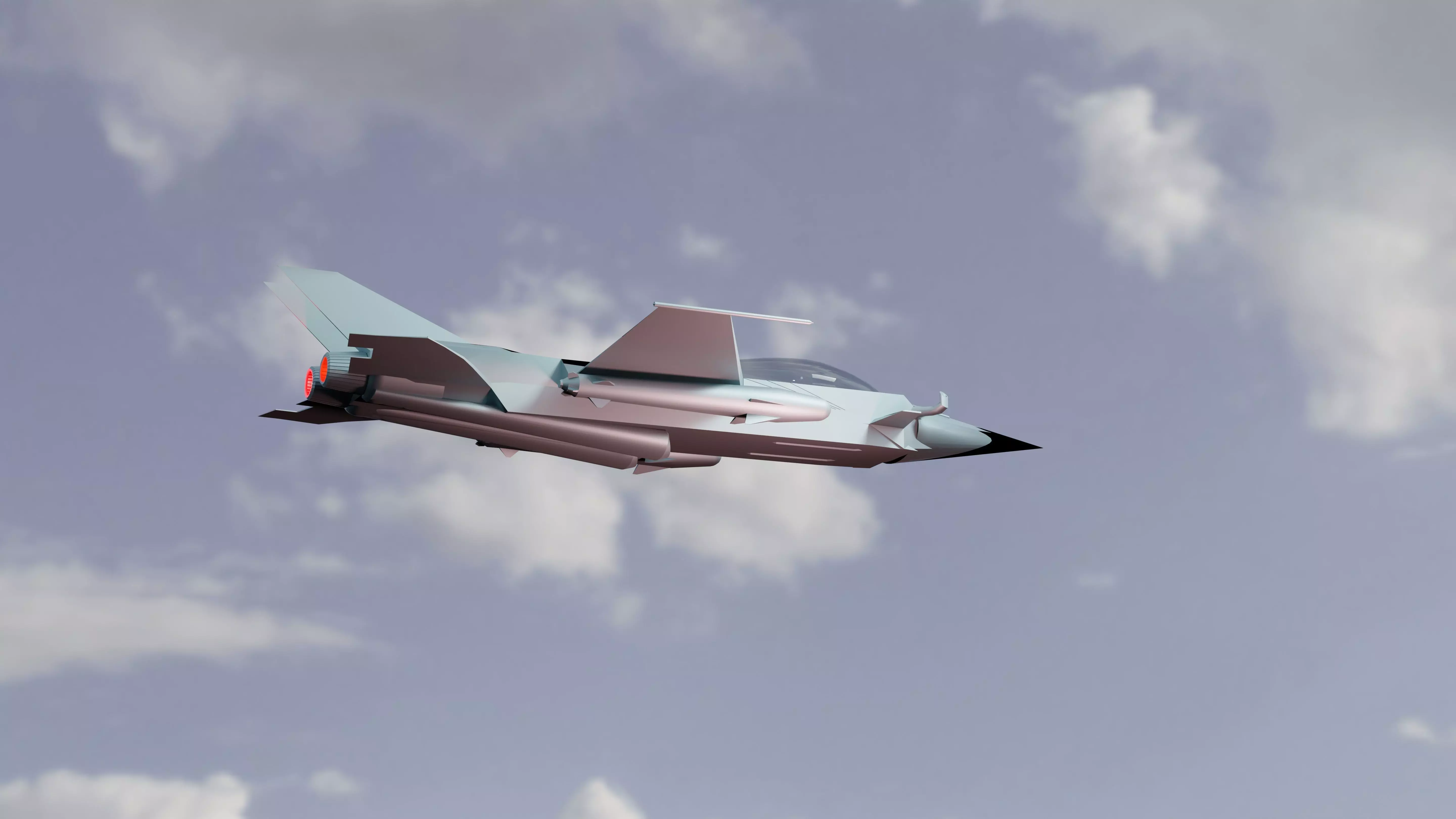 3d Model of fighter jet 3D model_0