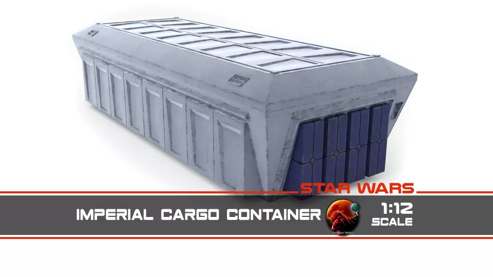 Imperial Cargo Container 1-12 scale Blackseries  3D print model_0