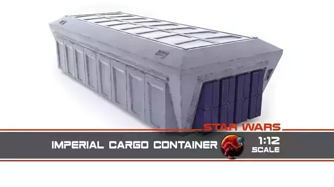 Imperial Cargo Container 1-12 scale Blackseries  3D print model