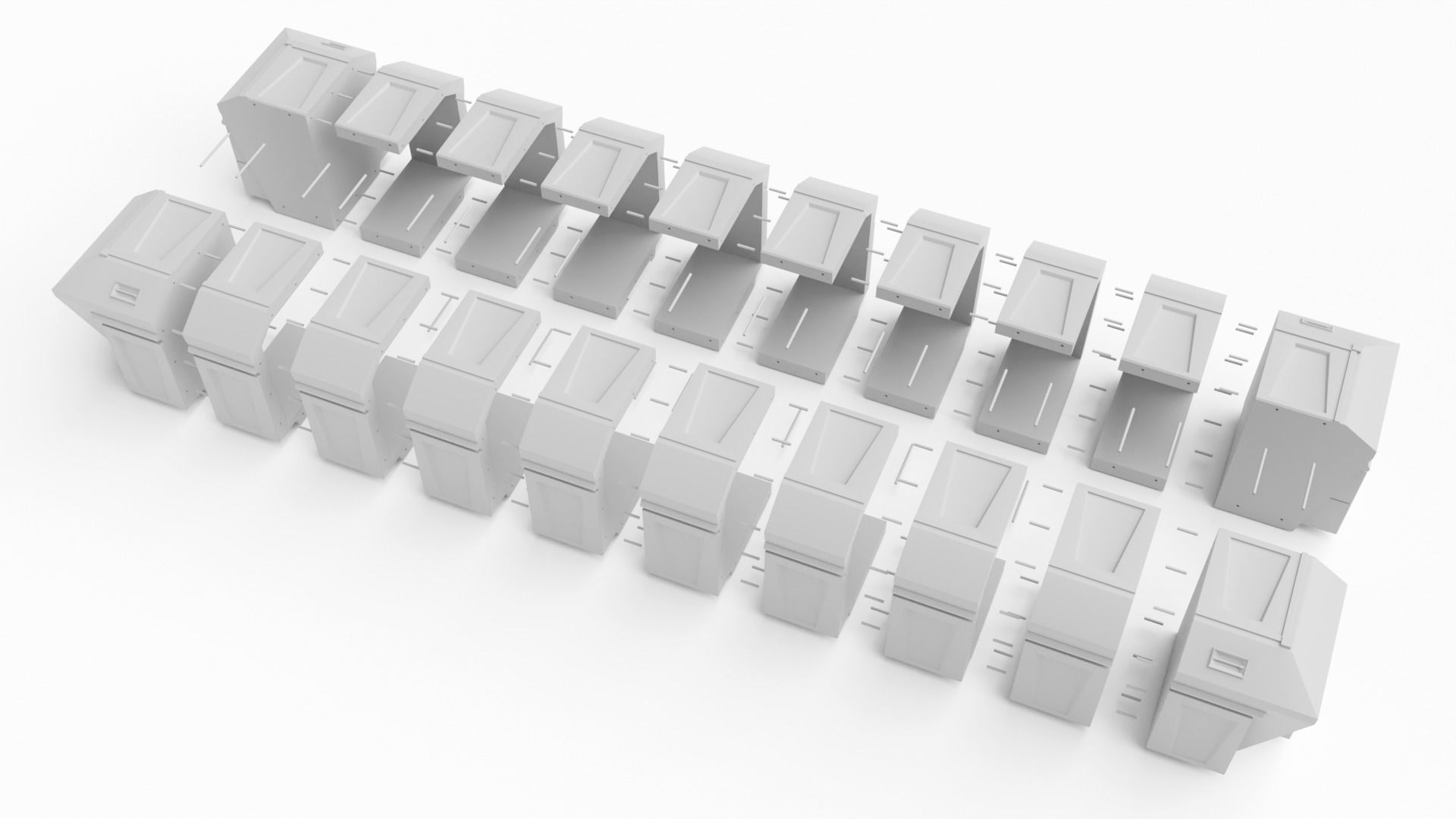 Imperial Cargo Container 1-12 scale Blackseries  3D print model_12