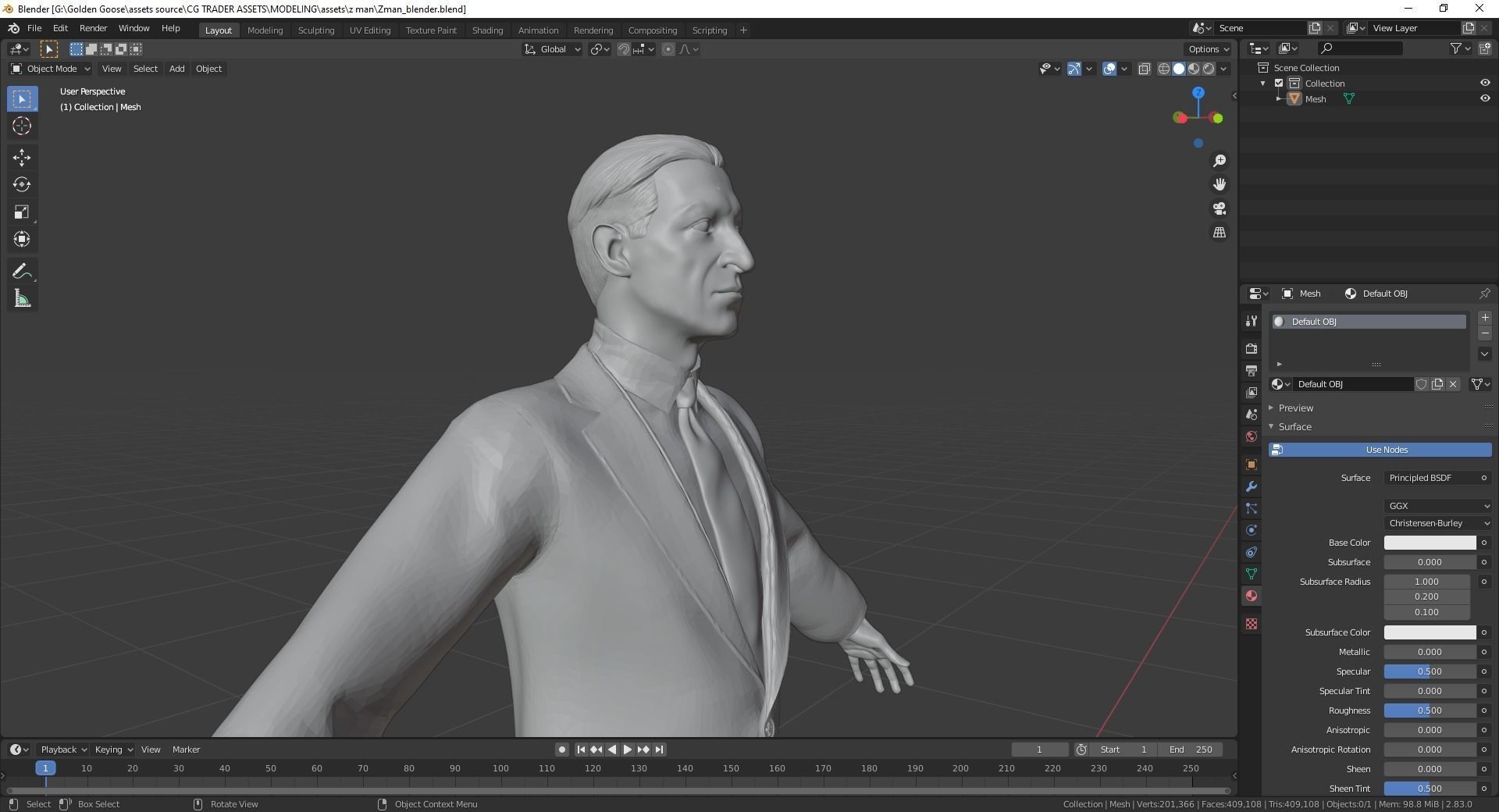 SuiteManA bussines man 3D model_1