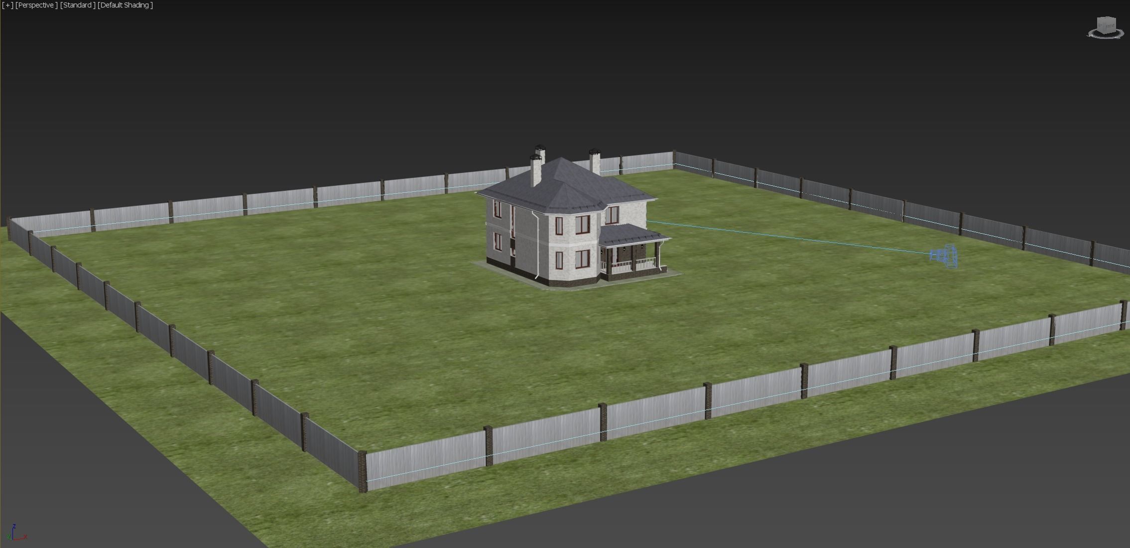 Cottage White 3D model 3D model_4