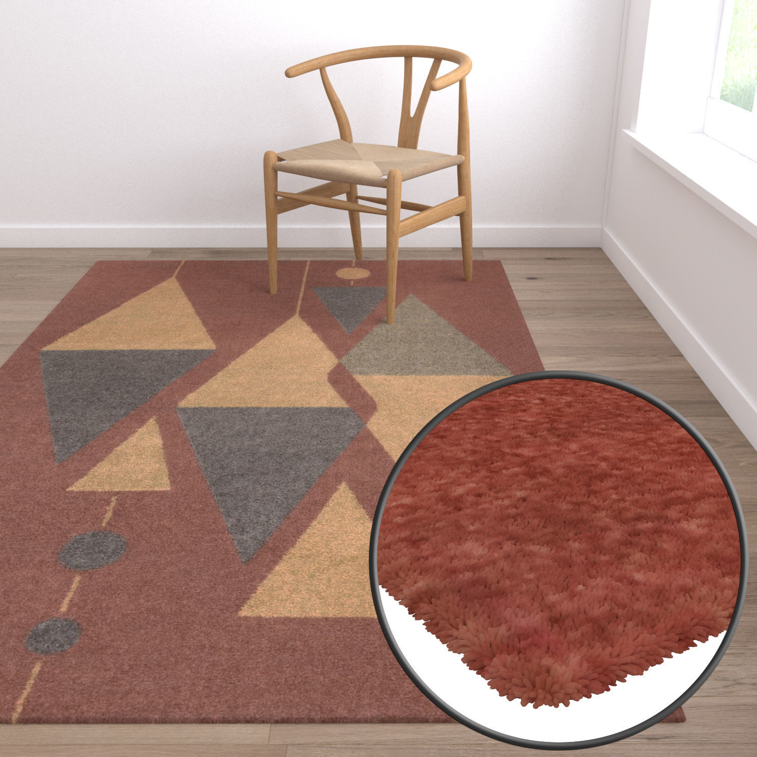 Rug Set 1190 3D model_5