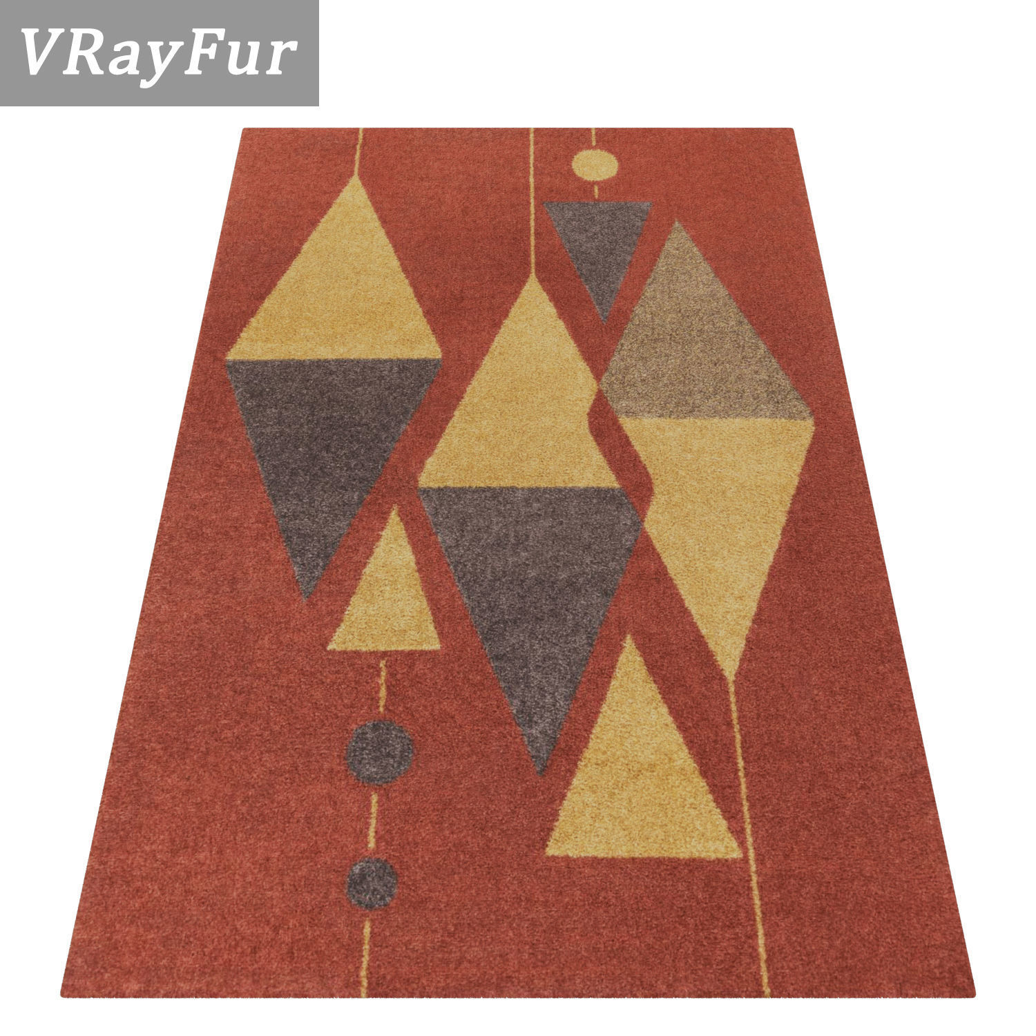Rug Set 1190 3D model_2