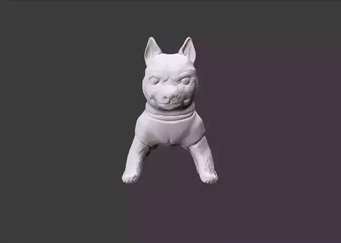 cute playfull husky puppy 3D print model