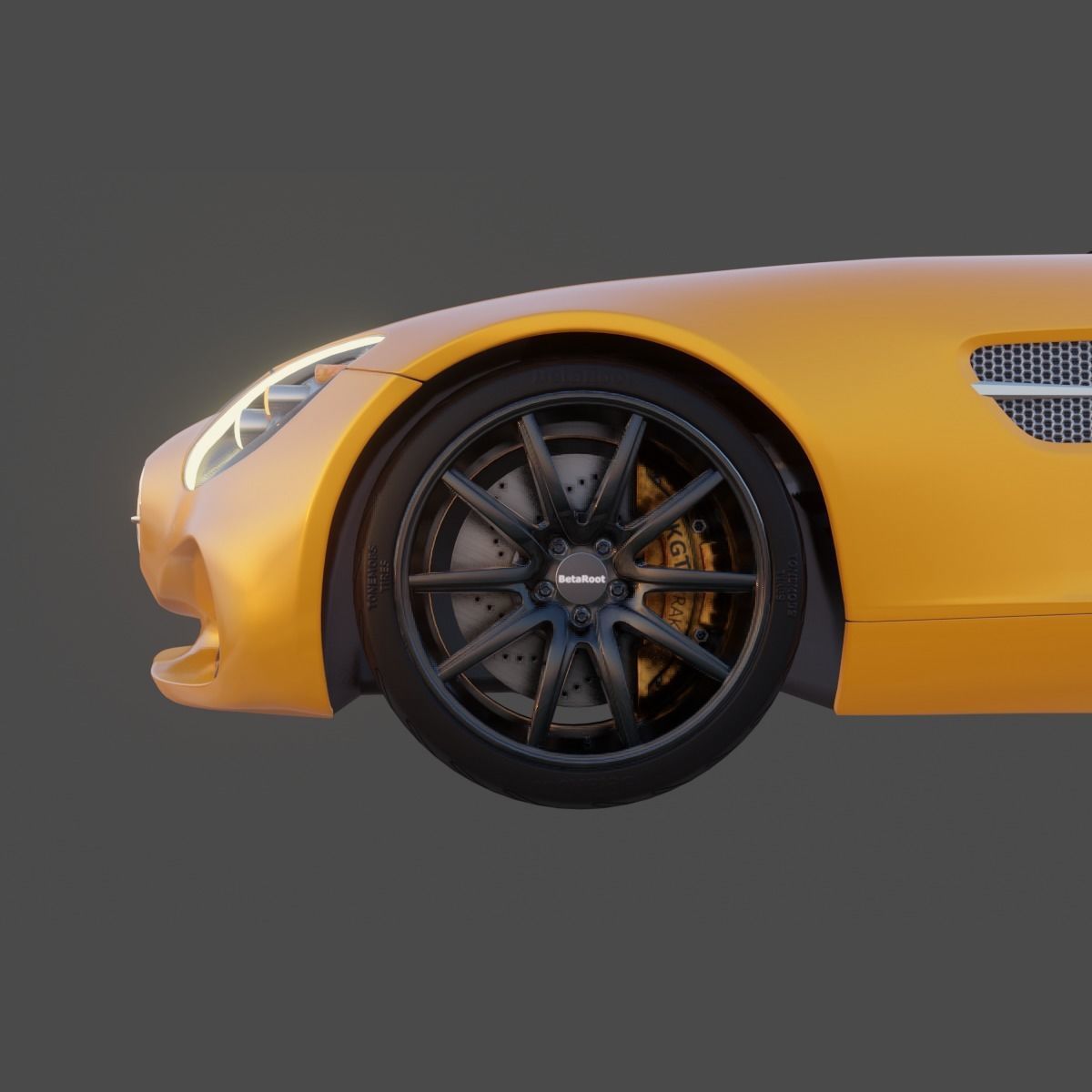 Star GT Racing Car 3D model_3