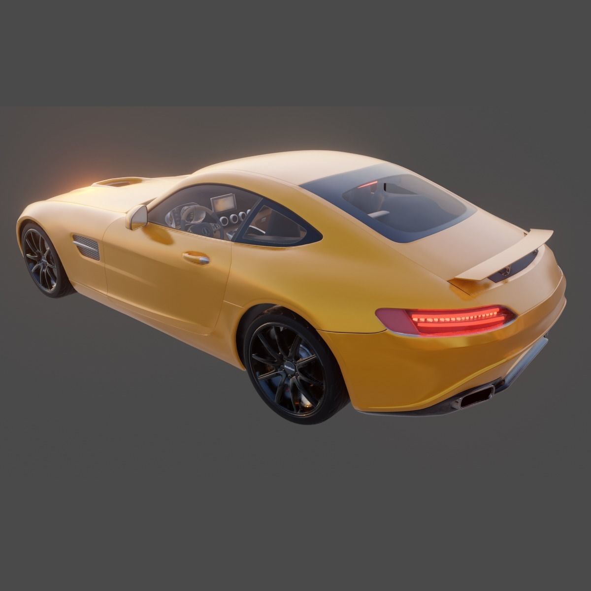Star GT Racing Car 3D model_5