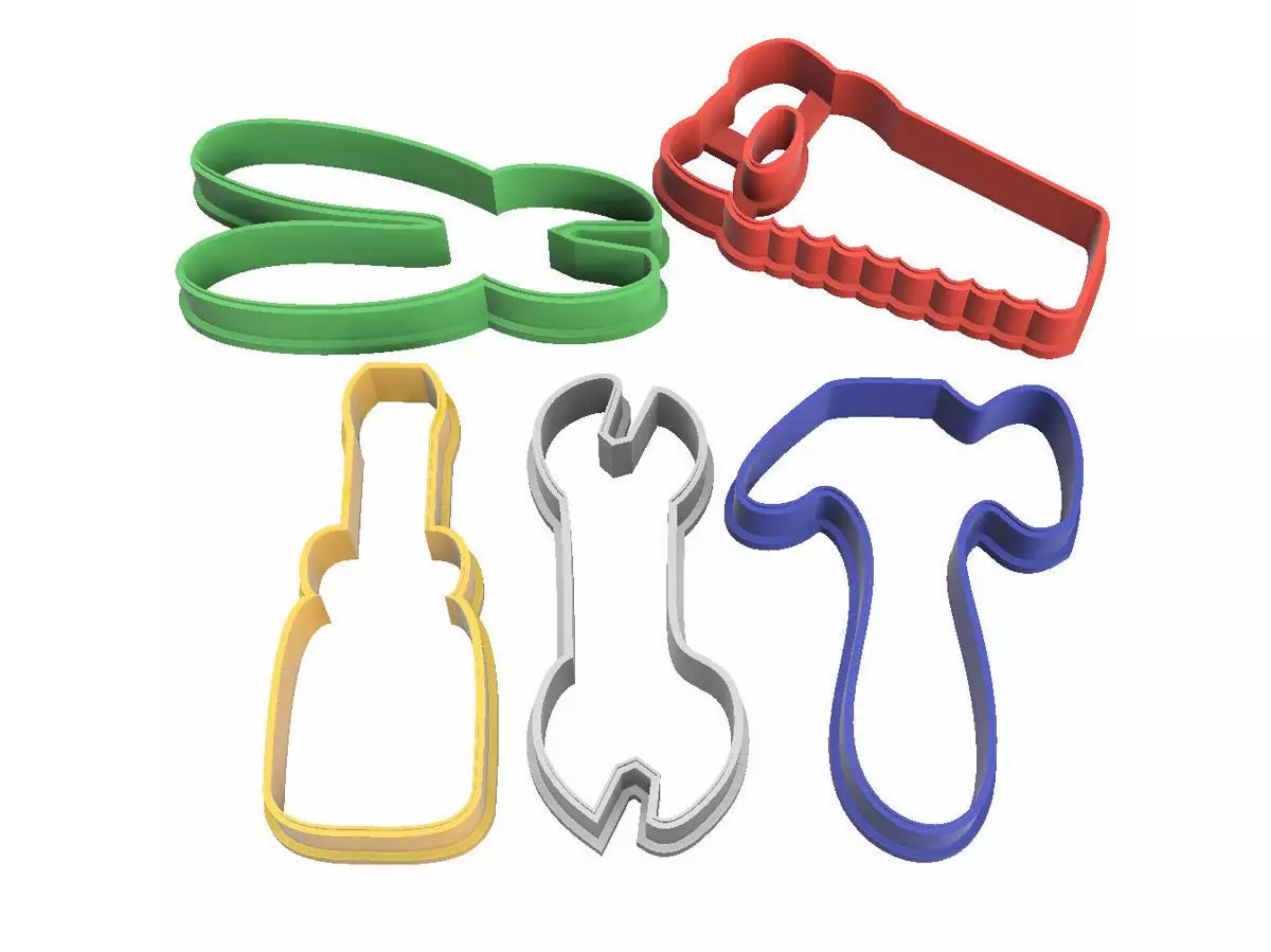 0152 Instruments cookie cutter 3D print model_0