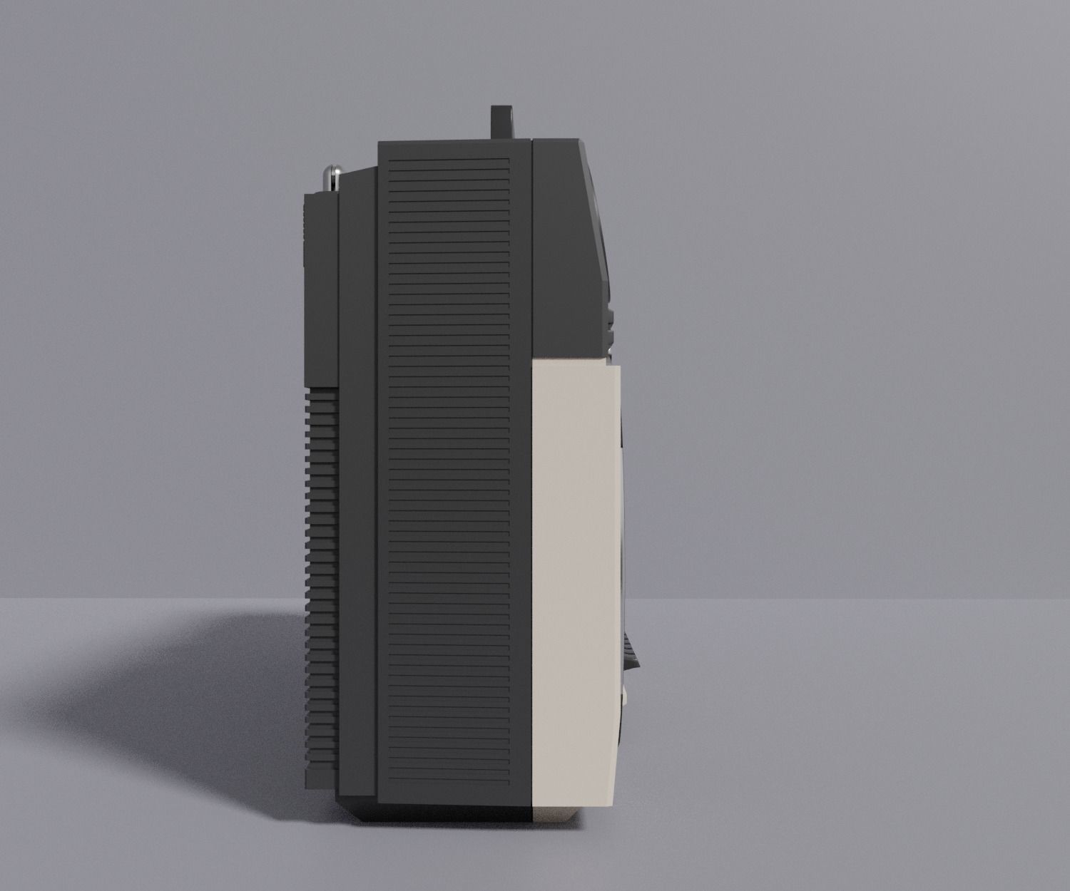 Retro Boom Box Ghetto Blaster 3D model_2