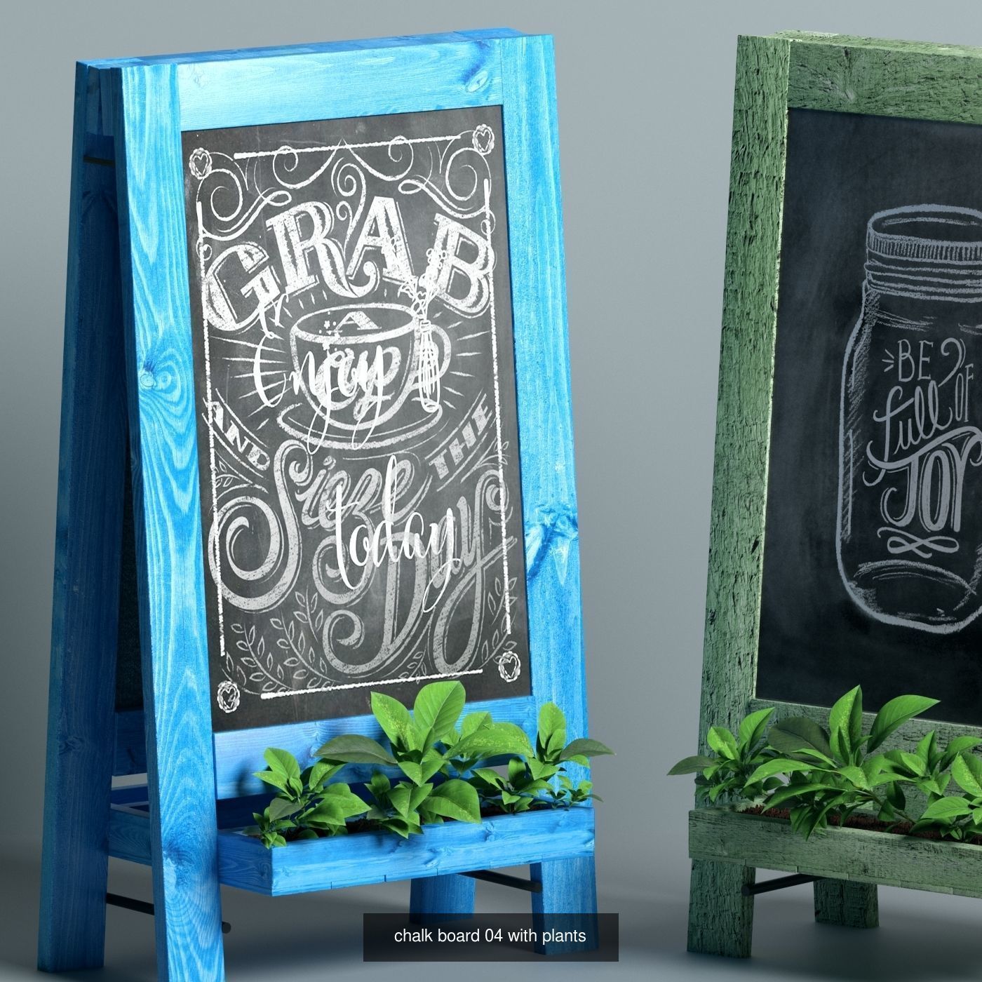 chalk boards 3D Model Collection_3