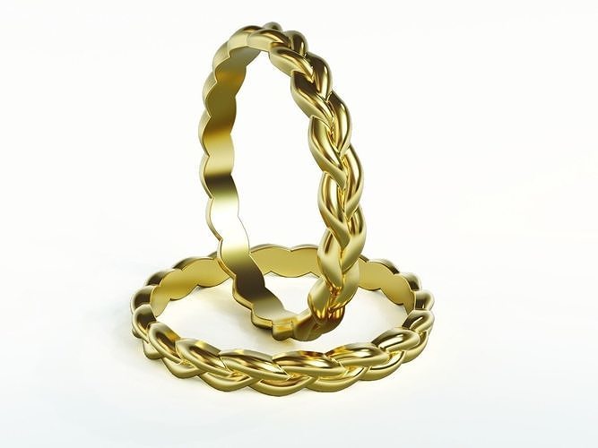 Weave Braid Ring Free 3D print model