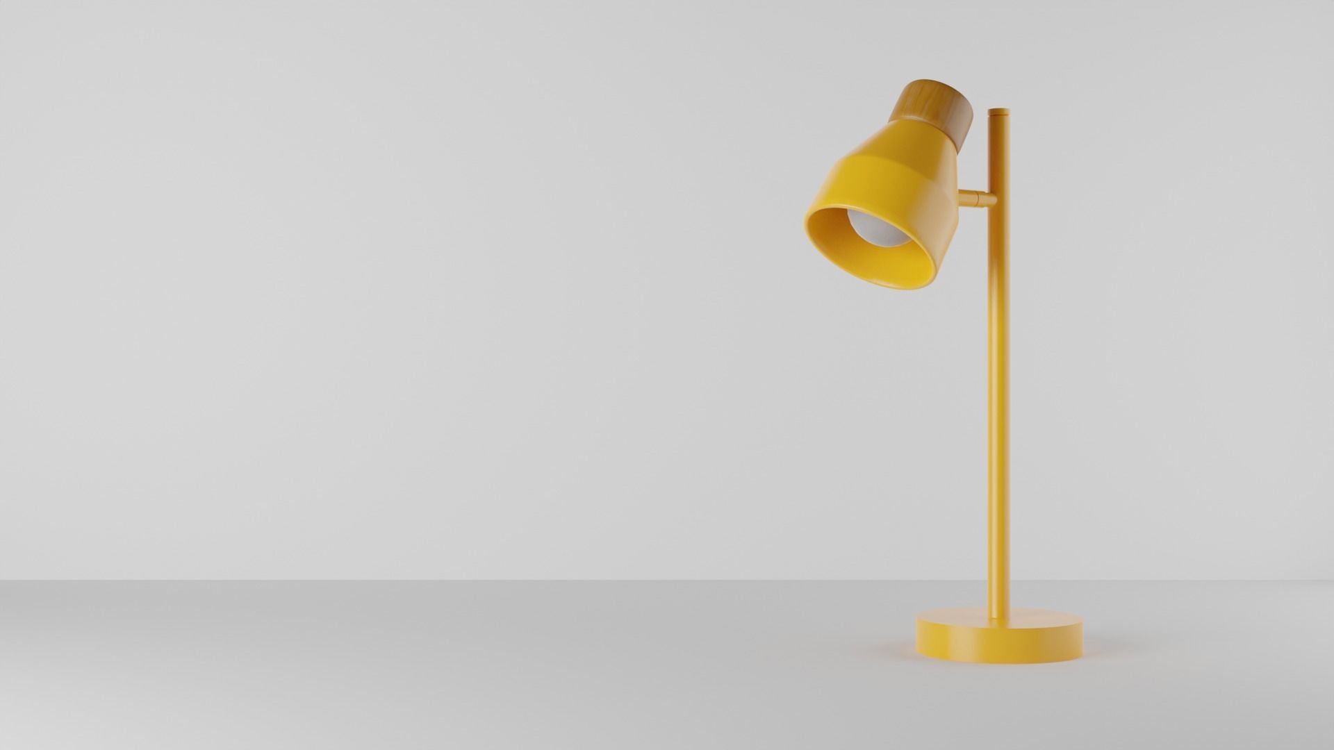 Albert Table Light 3D model in three colours 3D model_2