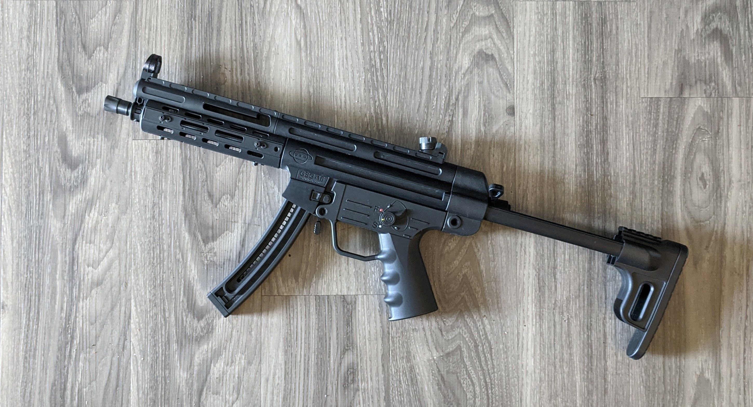 GSG-16 HK Style front sight hood  3D print model_2