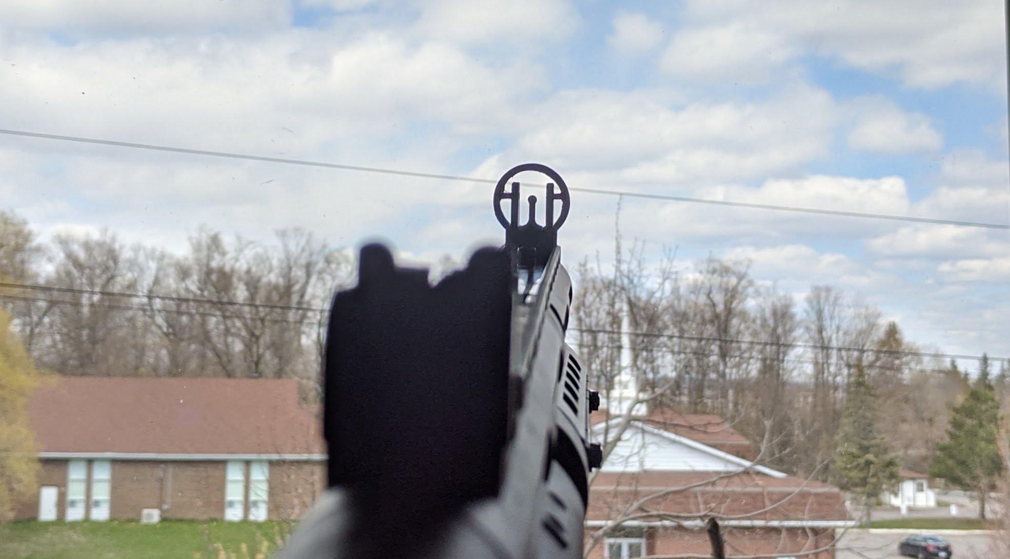 GSG-16 HK Style front sight hood  3D print model_1