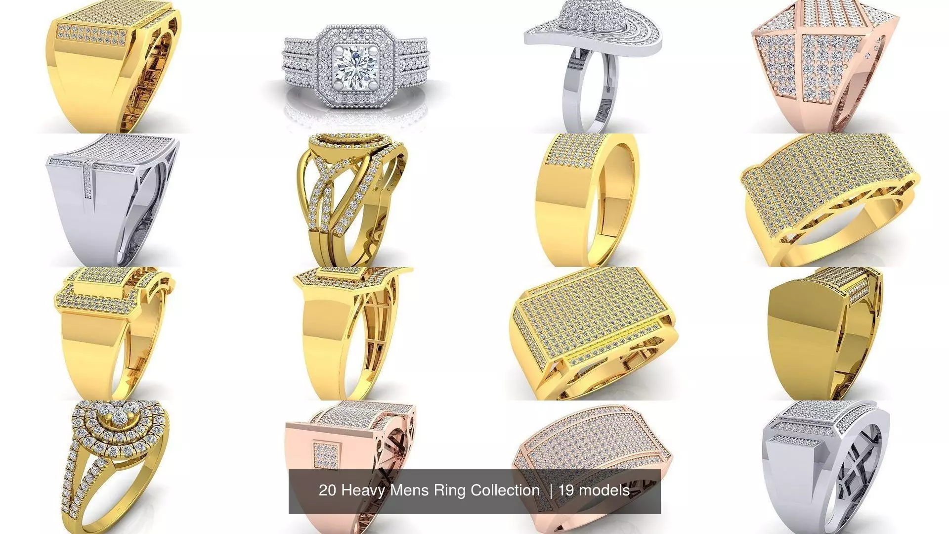 20 Heavy Mens Ring Collection _2