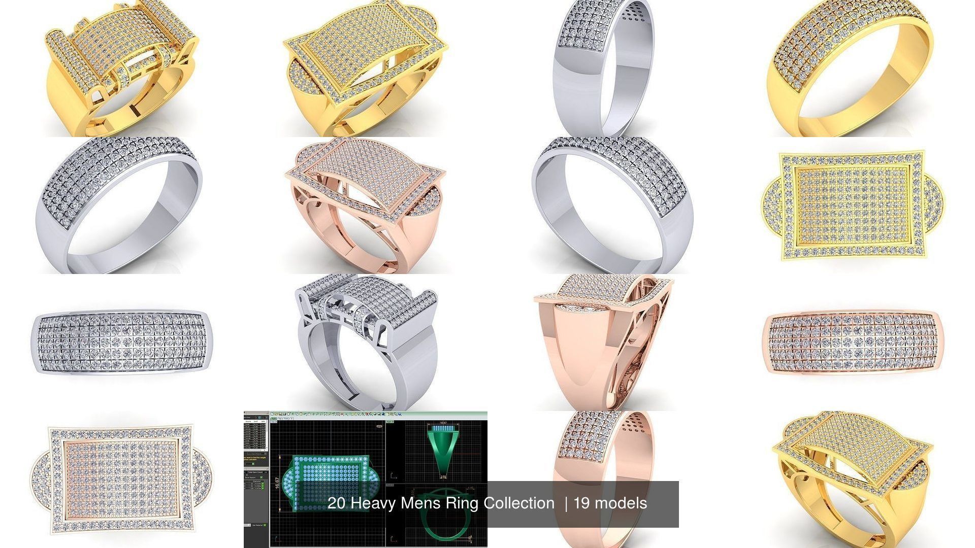 20 Heavy Mens Ring Collection _5