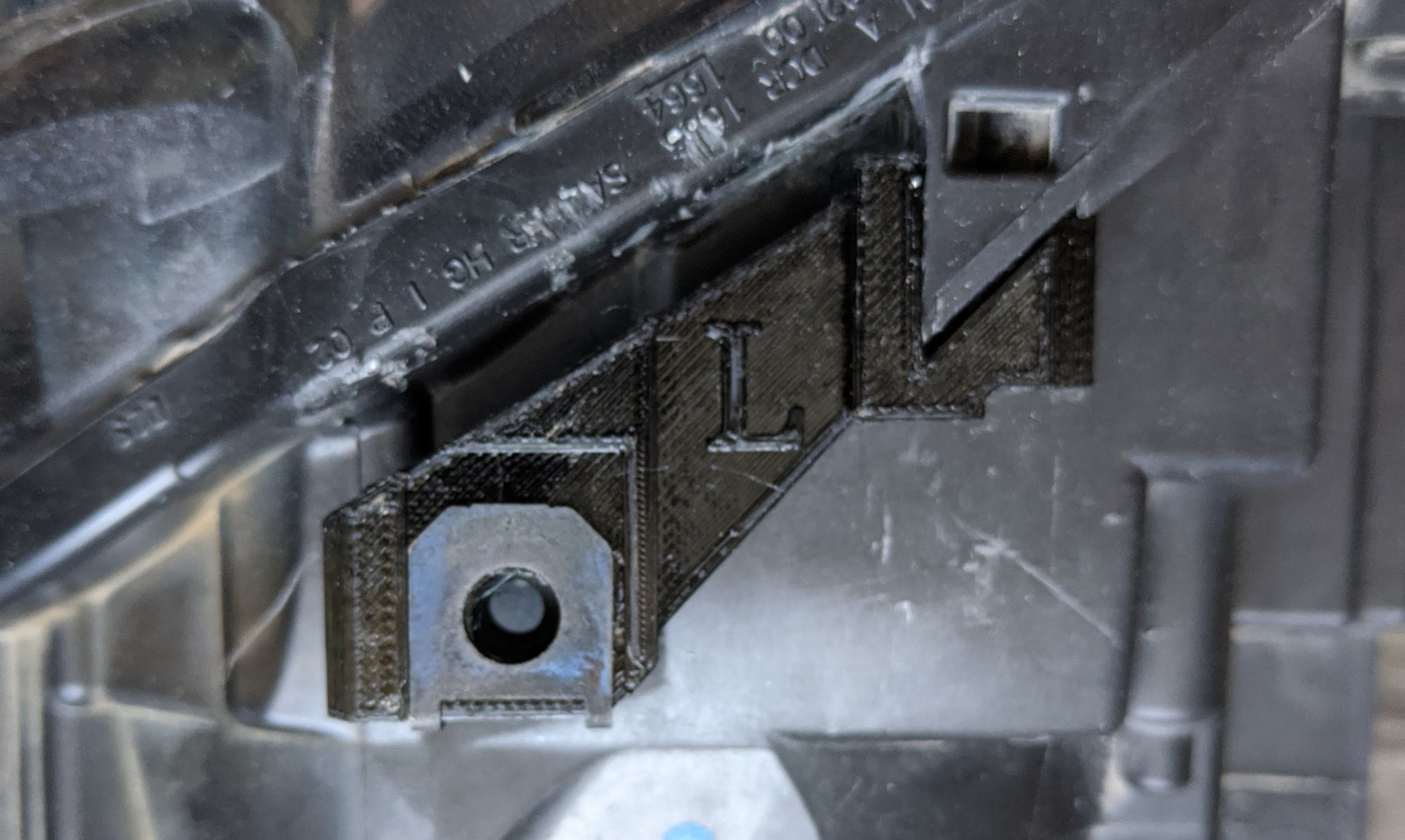 VW GTI Golf Jetta r32 mk5 Upper Left headlight repair tab 3D print model_3