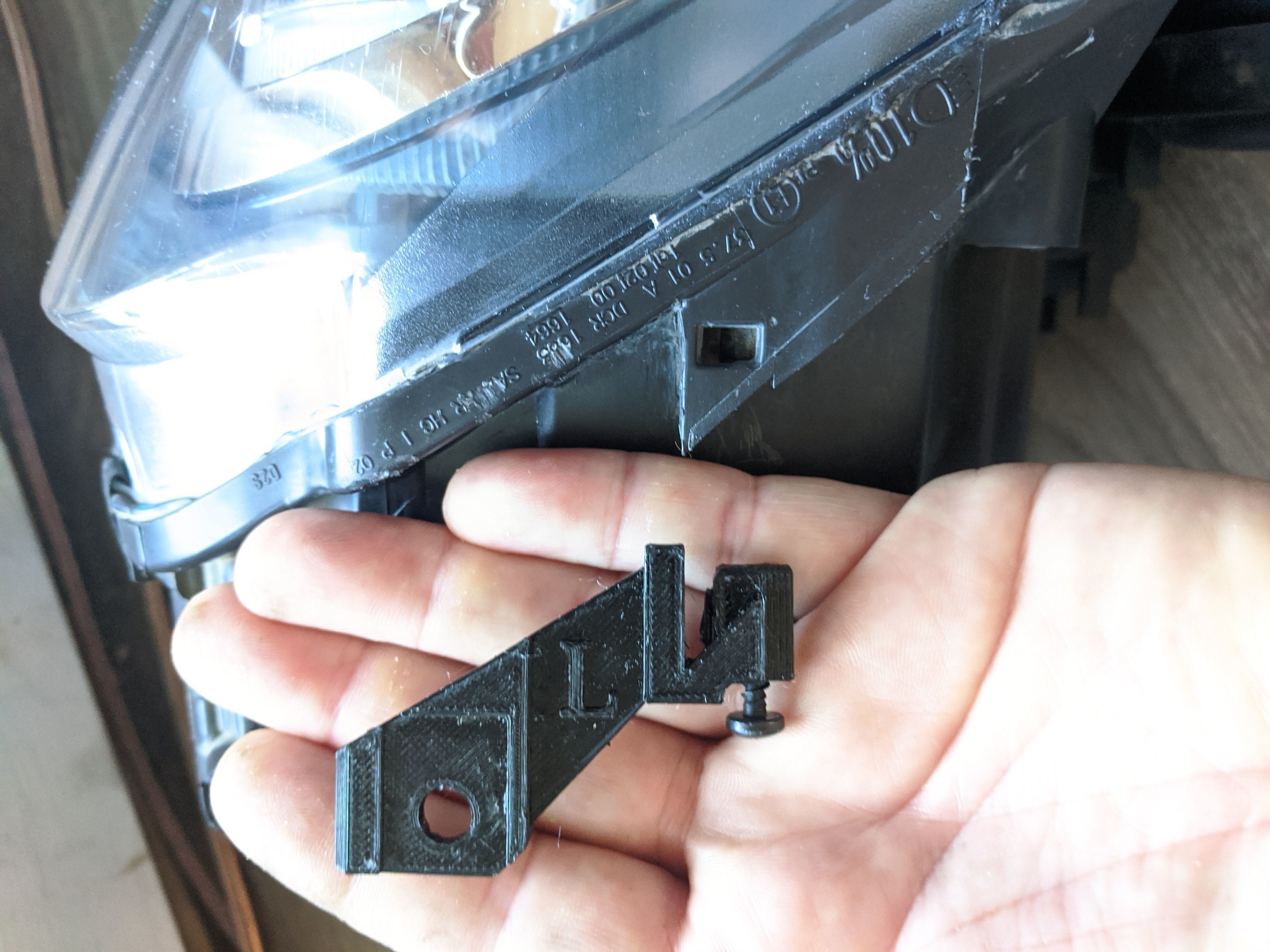 VW GTI Golf Jetta r32 mk5 Upper Left headlight repair tab 3D print model_1