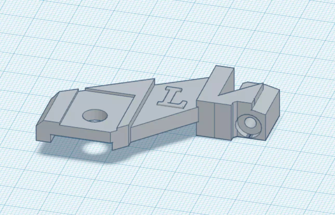 VW GTI Golf Jetta r32 mk5 Upper Left headlight repair tab 3D print model_0