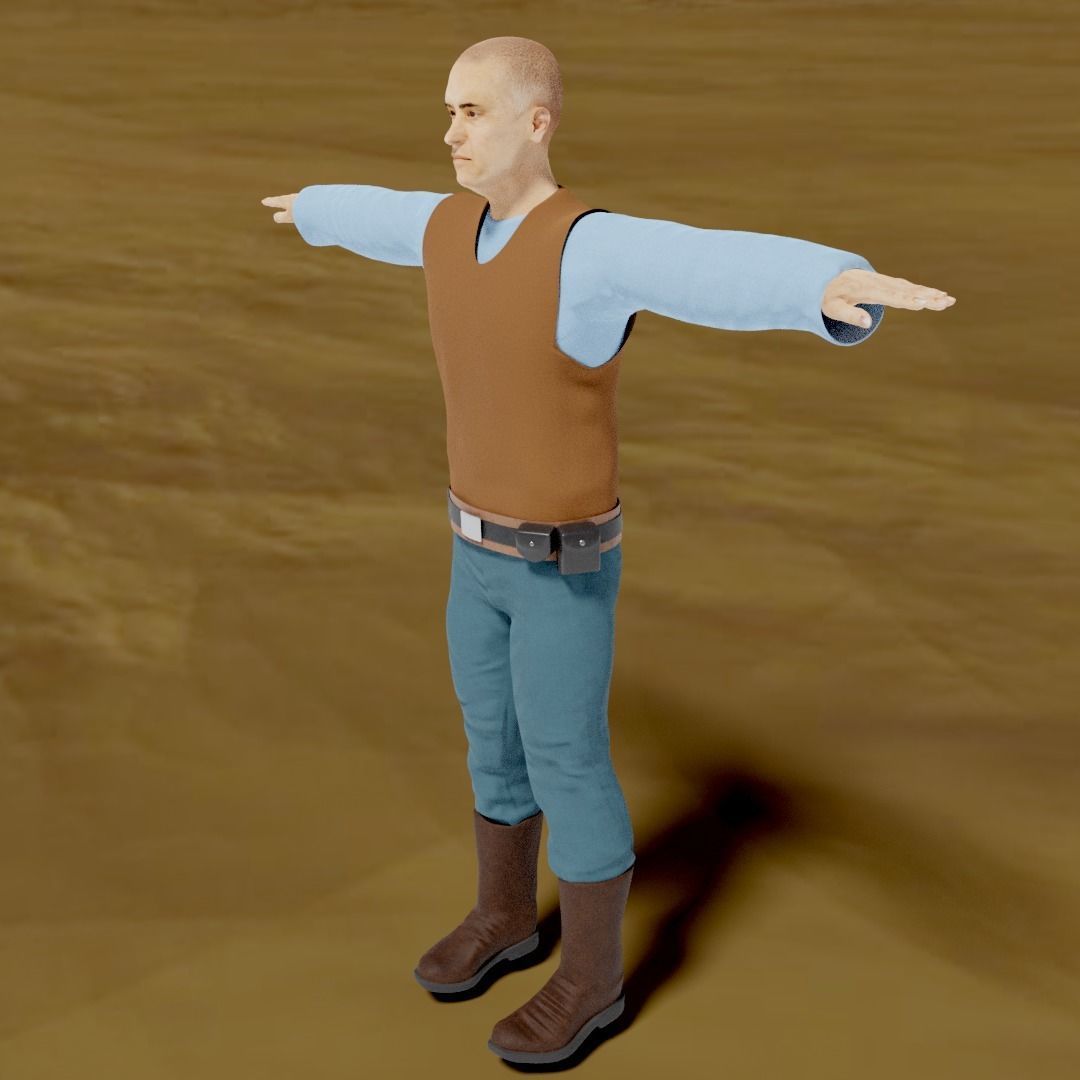 Sci-Fi Character Collection- rigged and animated Low-poly 3D model_62