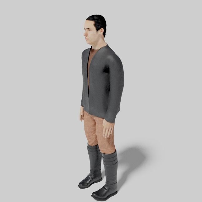 Sci-Fi Character Collection- rigged and animated Low-poly 3D model_74