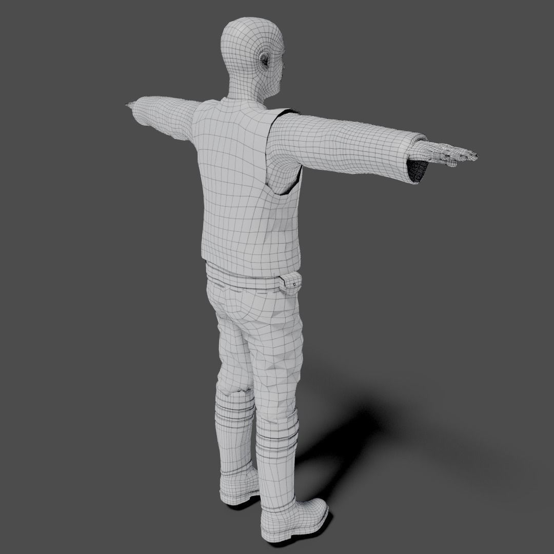 Sci-Fi Character Collection- rigged and animated Low-poly 3D model_51