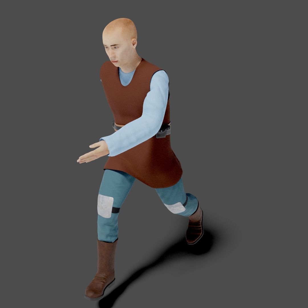Sci-Fi Character Collection- rigged and animated Low-poly 3D model_104