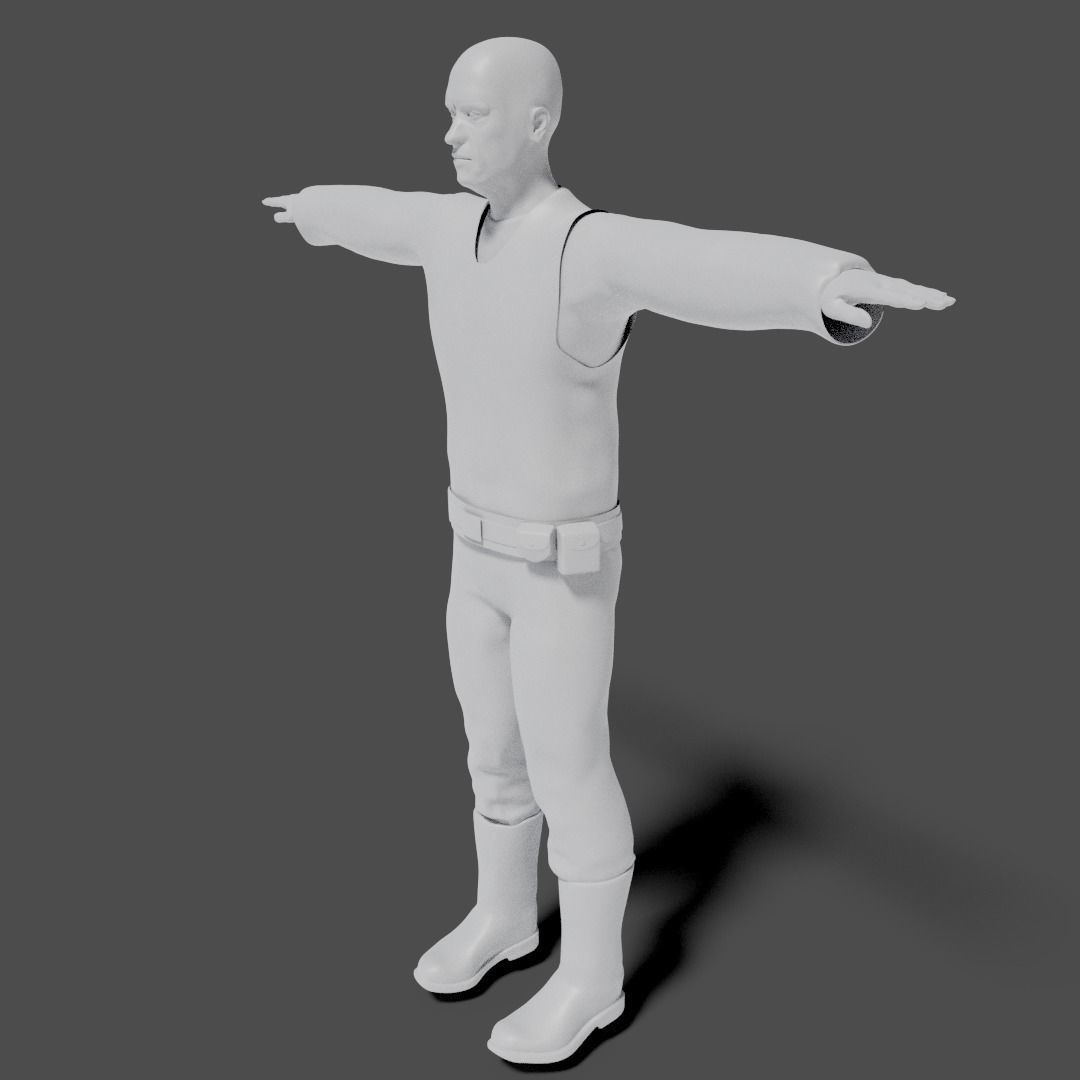 Sci-Fi Character Collection- rigged and animated Low-poly 3D model_72