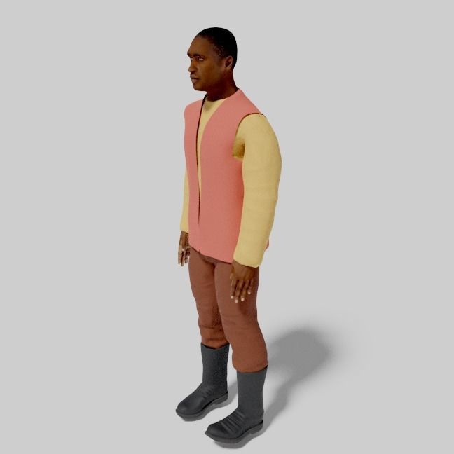 Sci-Fi Character Collection- rigged and animated Low-poly 3D model_86