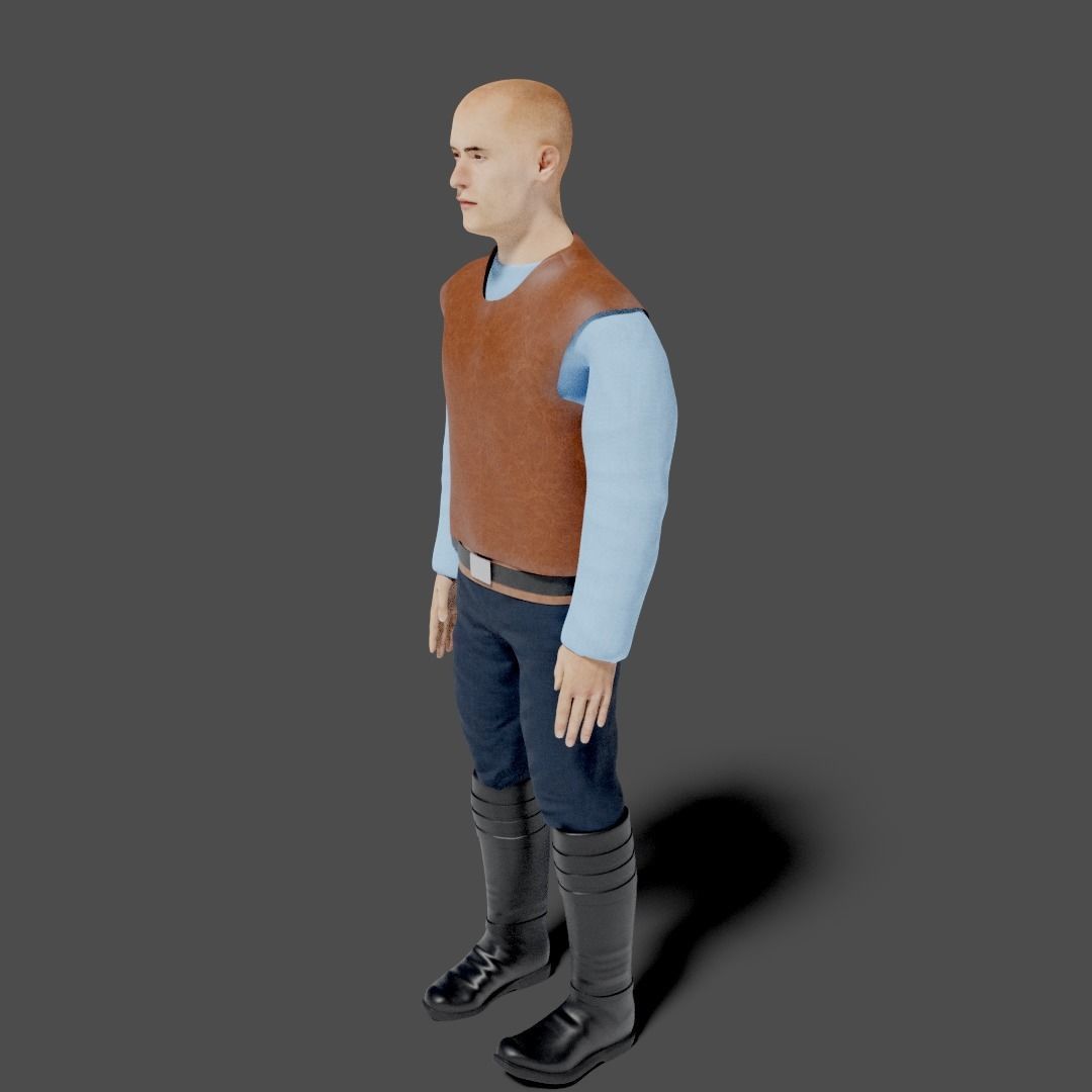 Sci-Fi Character Collection- rigged and animated Low-poly 3D model_47