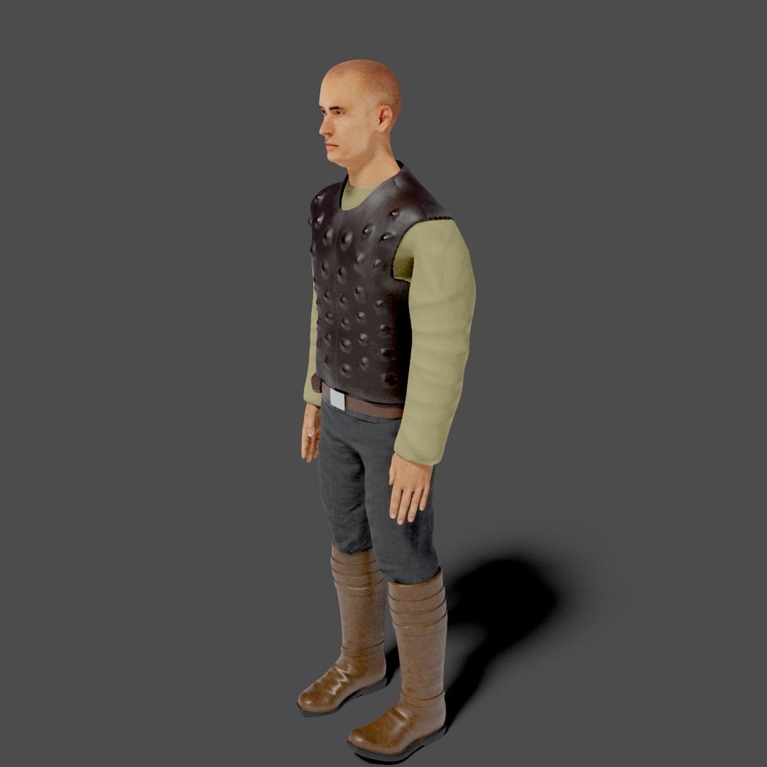 Sci-Fi Character Collection- rigged and animated Low-poly 3D model_33